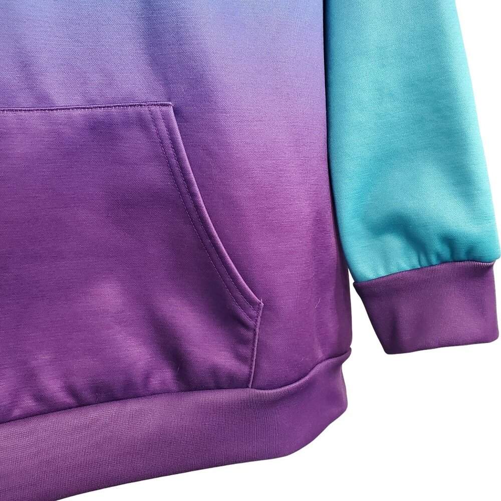 Pixie Lady 1X Hoodie Sweatshirt Pullover Gradient Relaxed Fit Pocket Drawstring - Picture 10 of 11